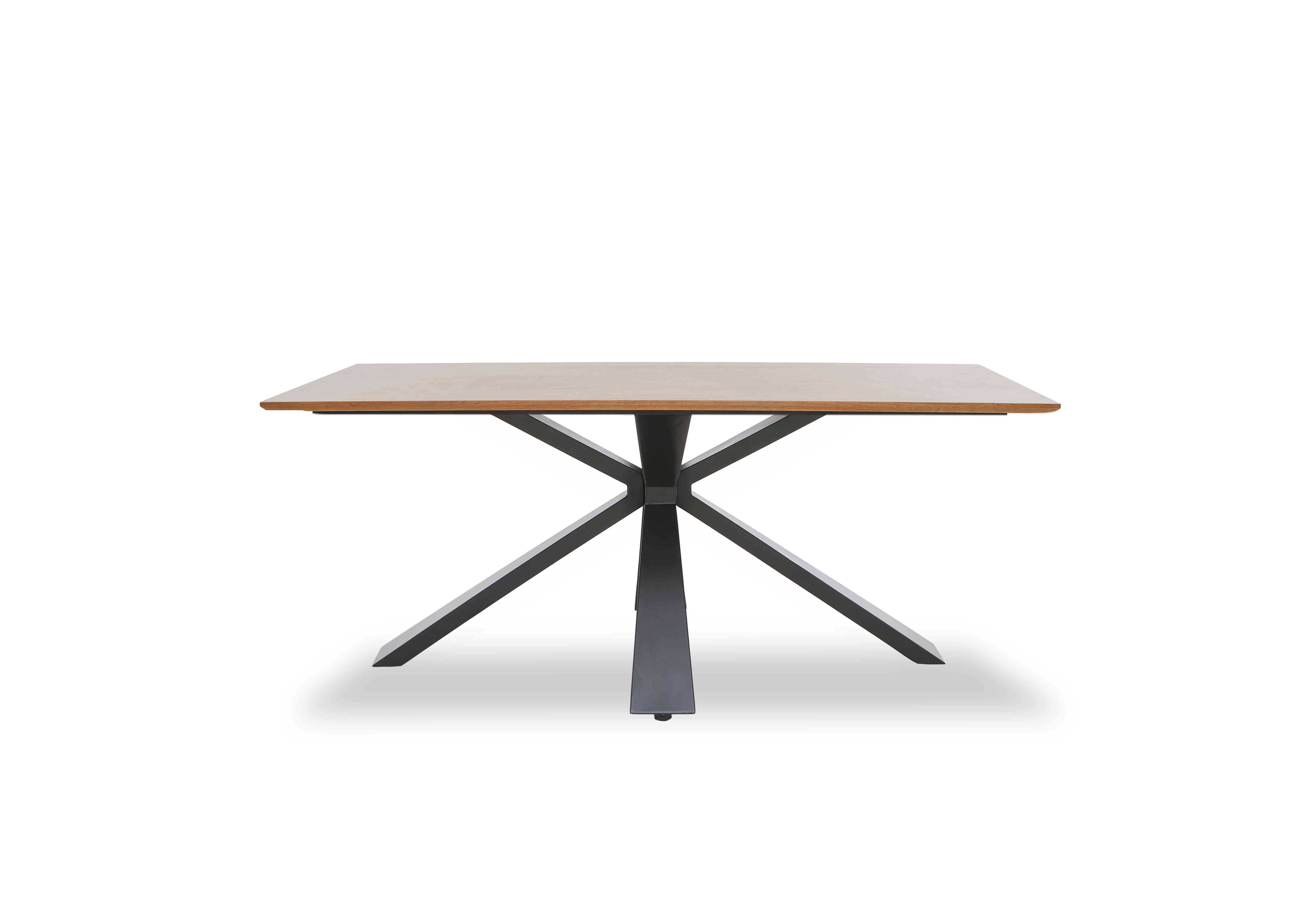 Hanoi Fixed Dining Table with Metal Base in  on Furniture Village