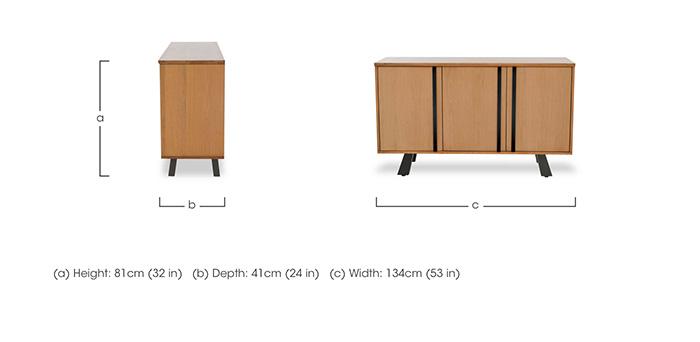 Hanoi 3 Door Sideboard in  on Furniture Village
