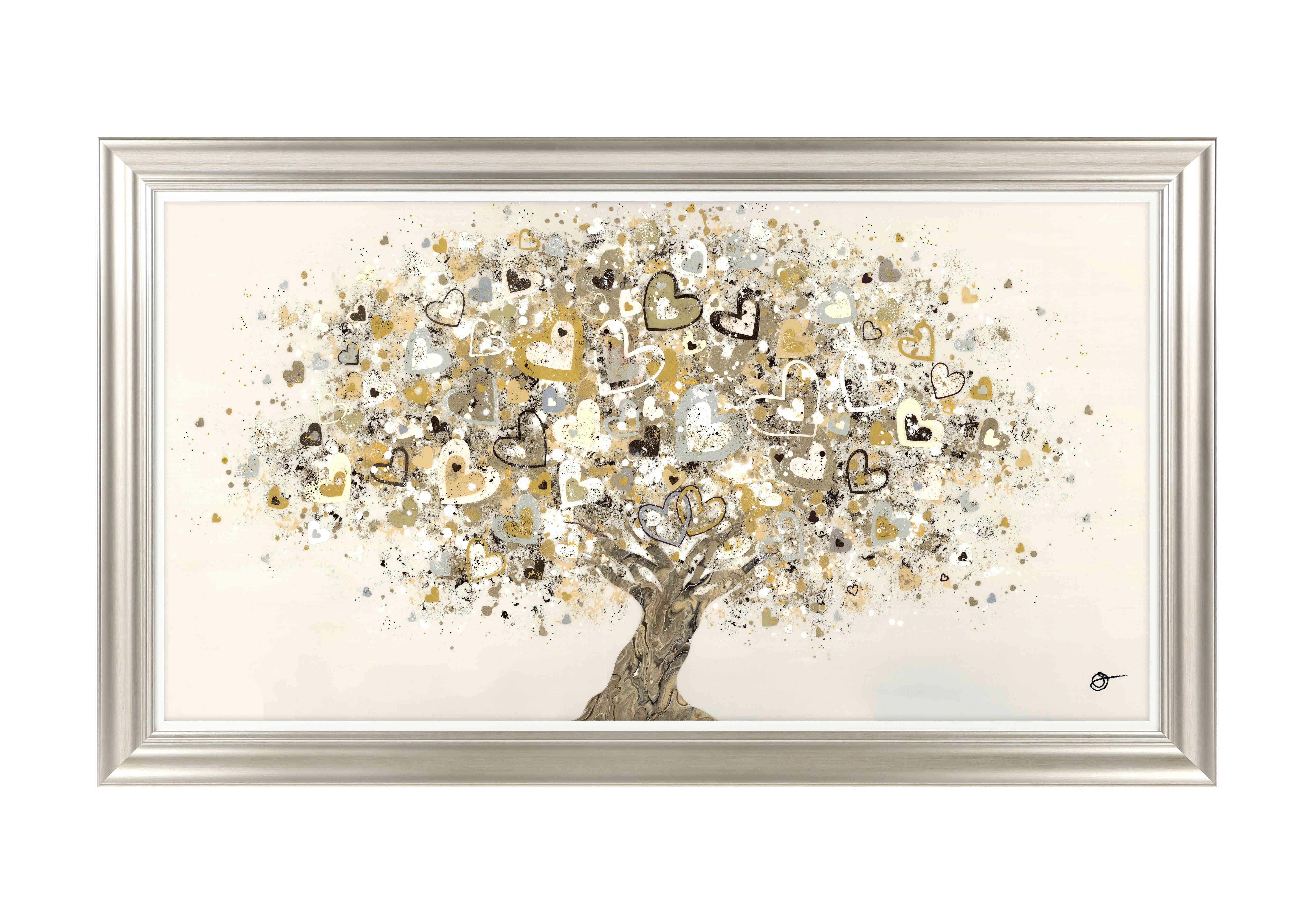 Heart of Gold Framed Art in  on Furniture Village