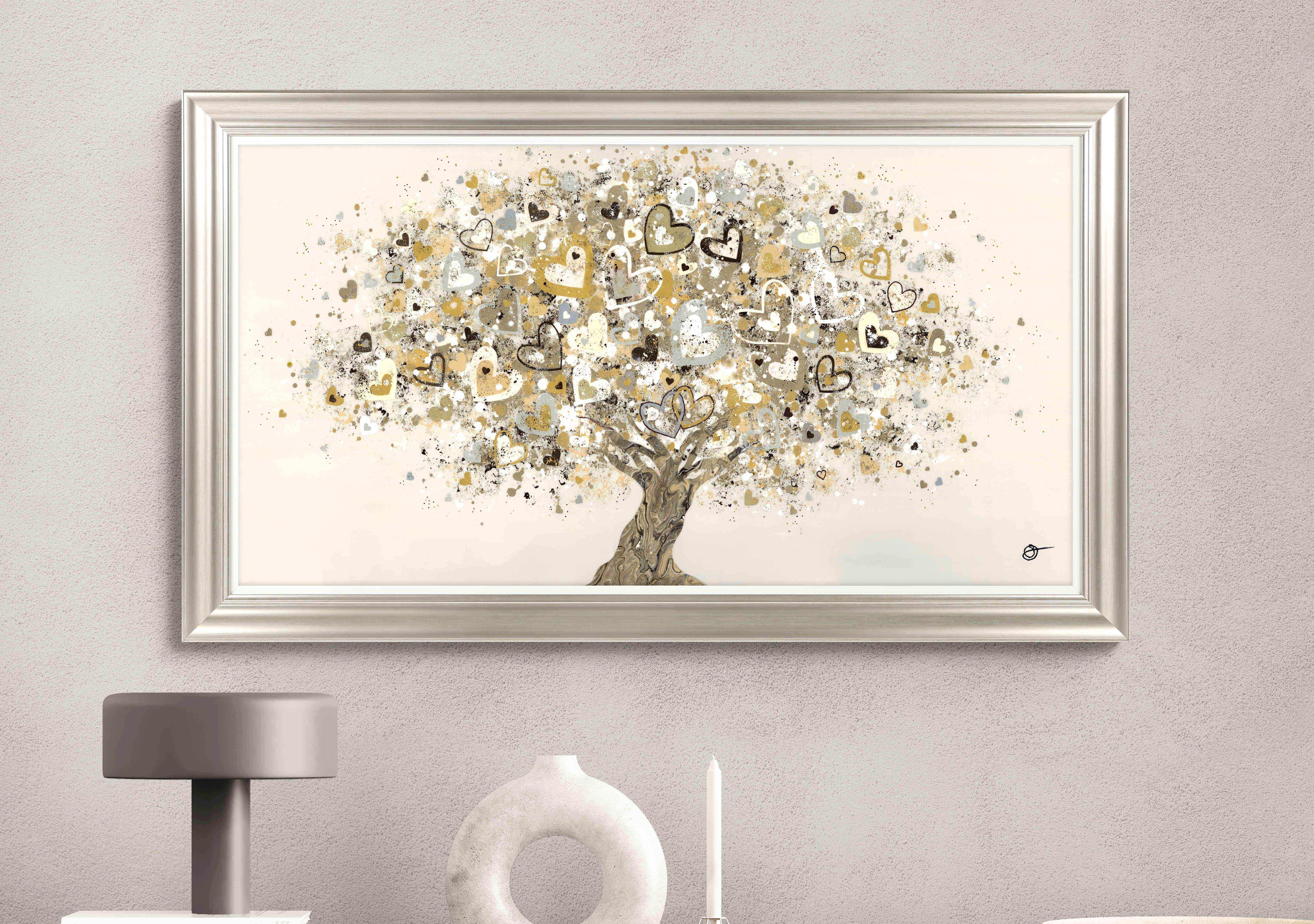Heart of Gold Framed Art in  on Furniture Village
