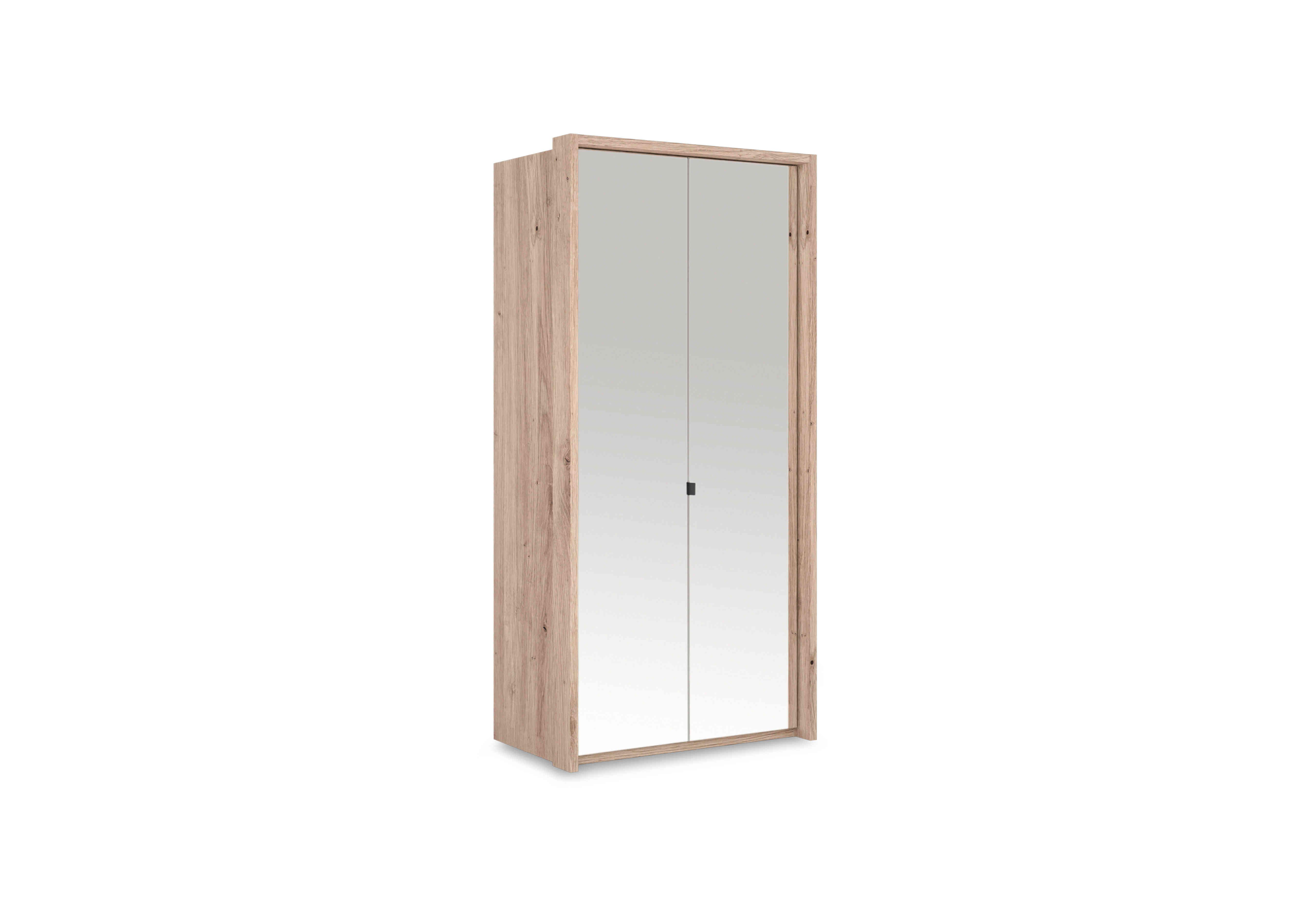 Hong Kong 2 Door Hinged Wardrobe with Mirror Doors in  on Furniture Village