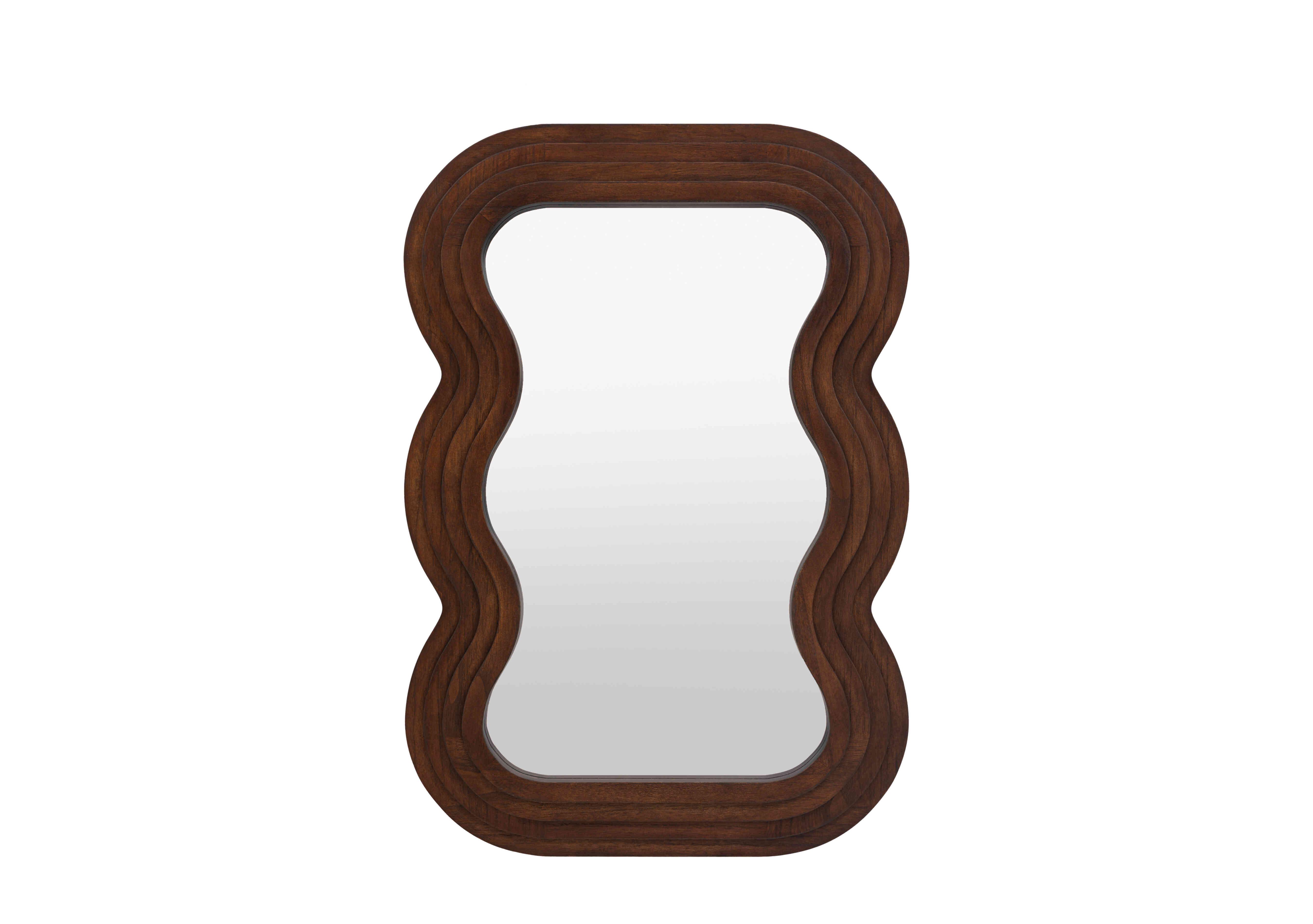 Halsey Rectangle Wave Mirror in  on Furniture Village