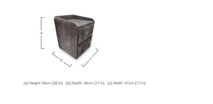 Hyatt 2 Drawer Bedside Cabinet in  on Furniture Village