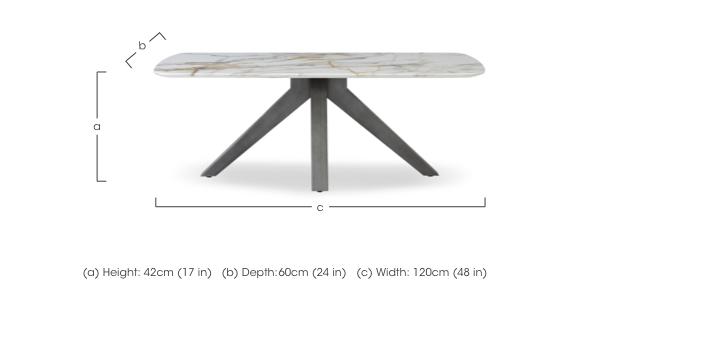Imperium Rectangular Coffee Table in  on Furniture Village