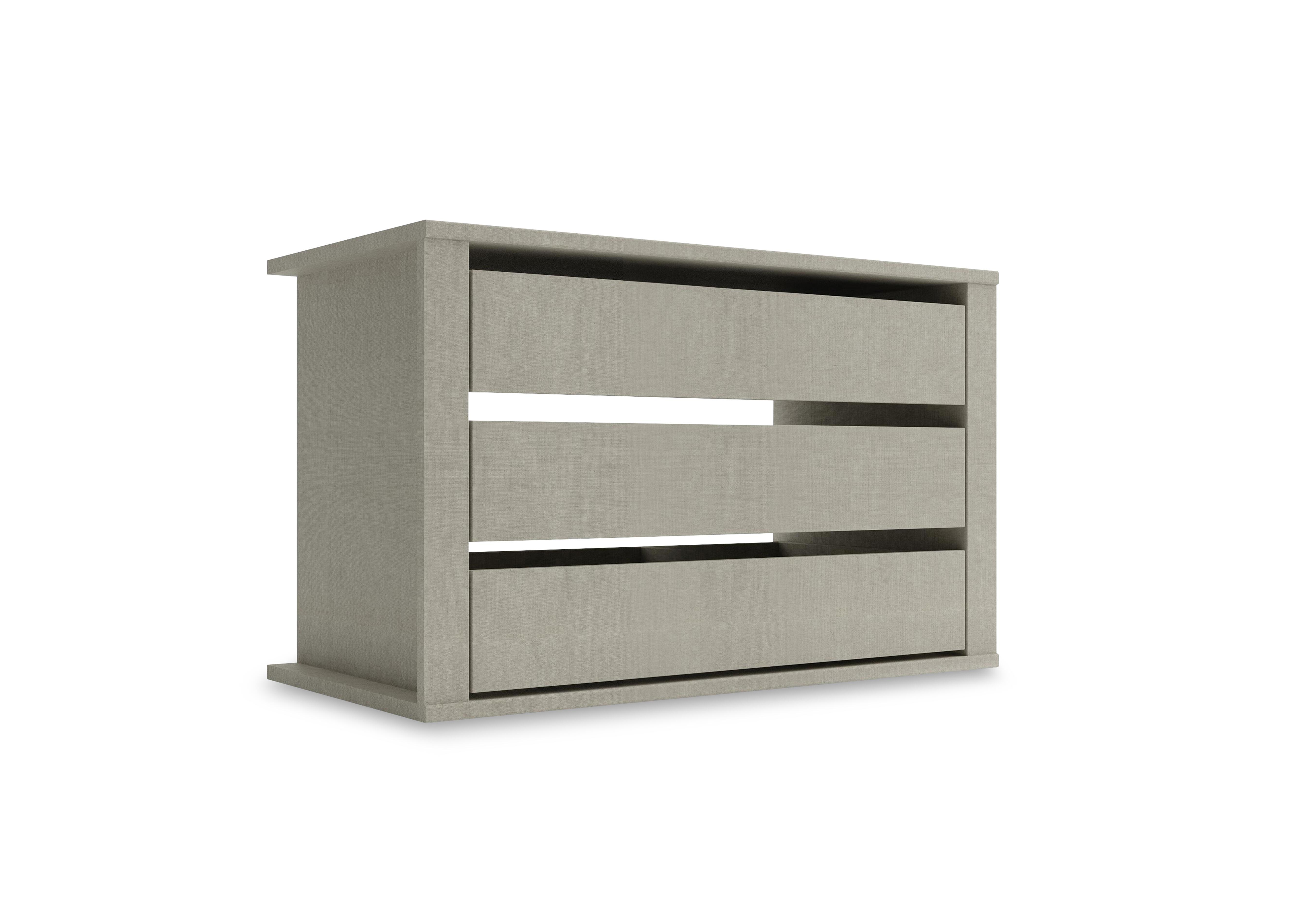 Impulse Slider Wardrobe Interior 88cm 3 Drawer Chest in  on Furniture Village