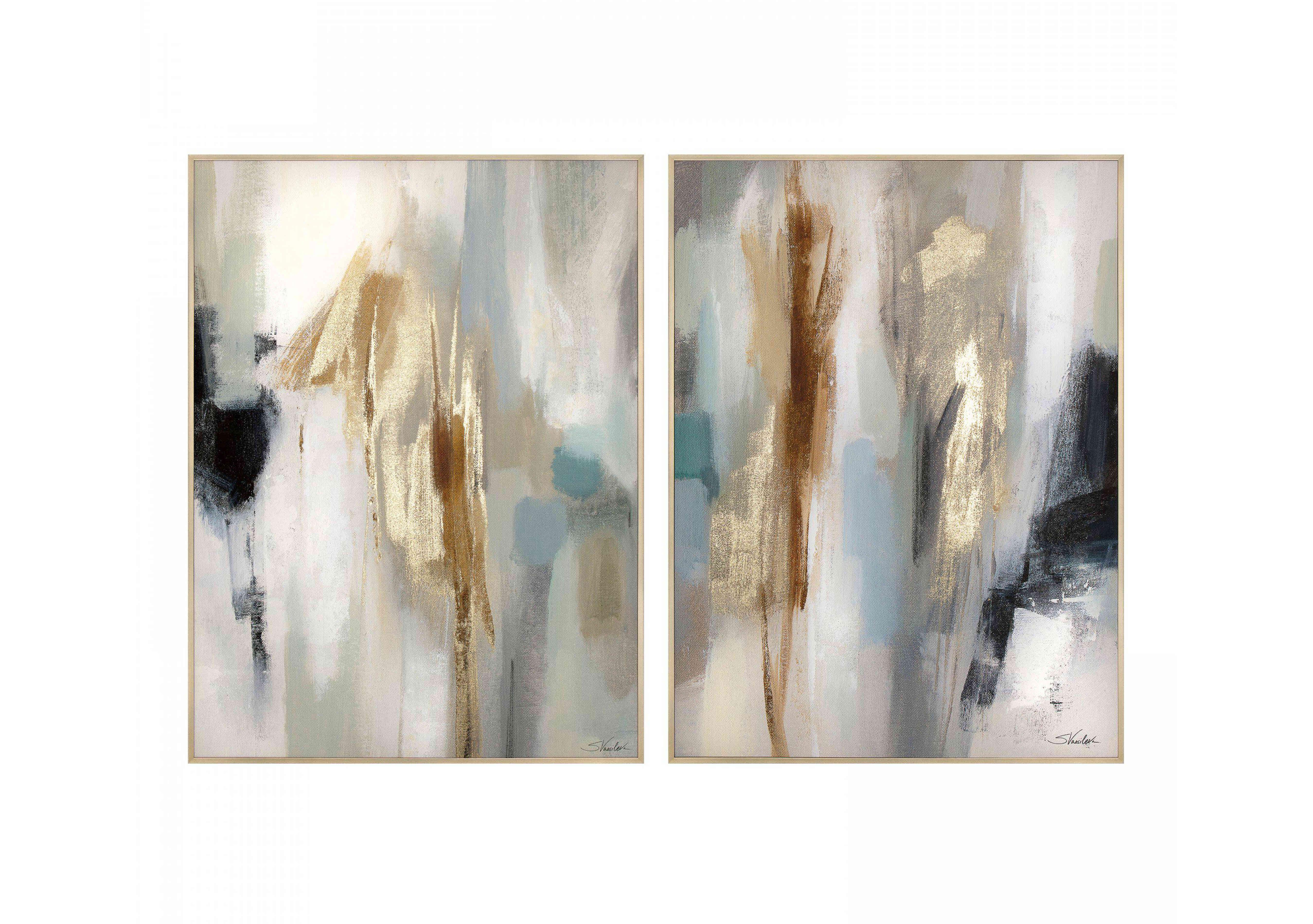 Inspired Set of 2 Framed Canvas in  on Furniture Village