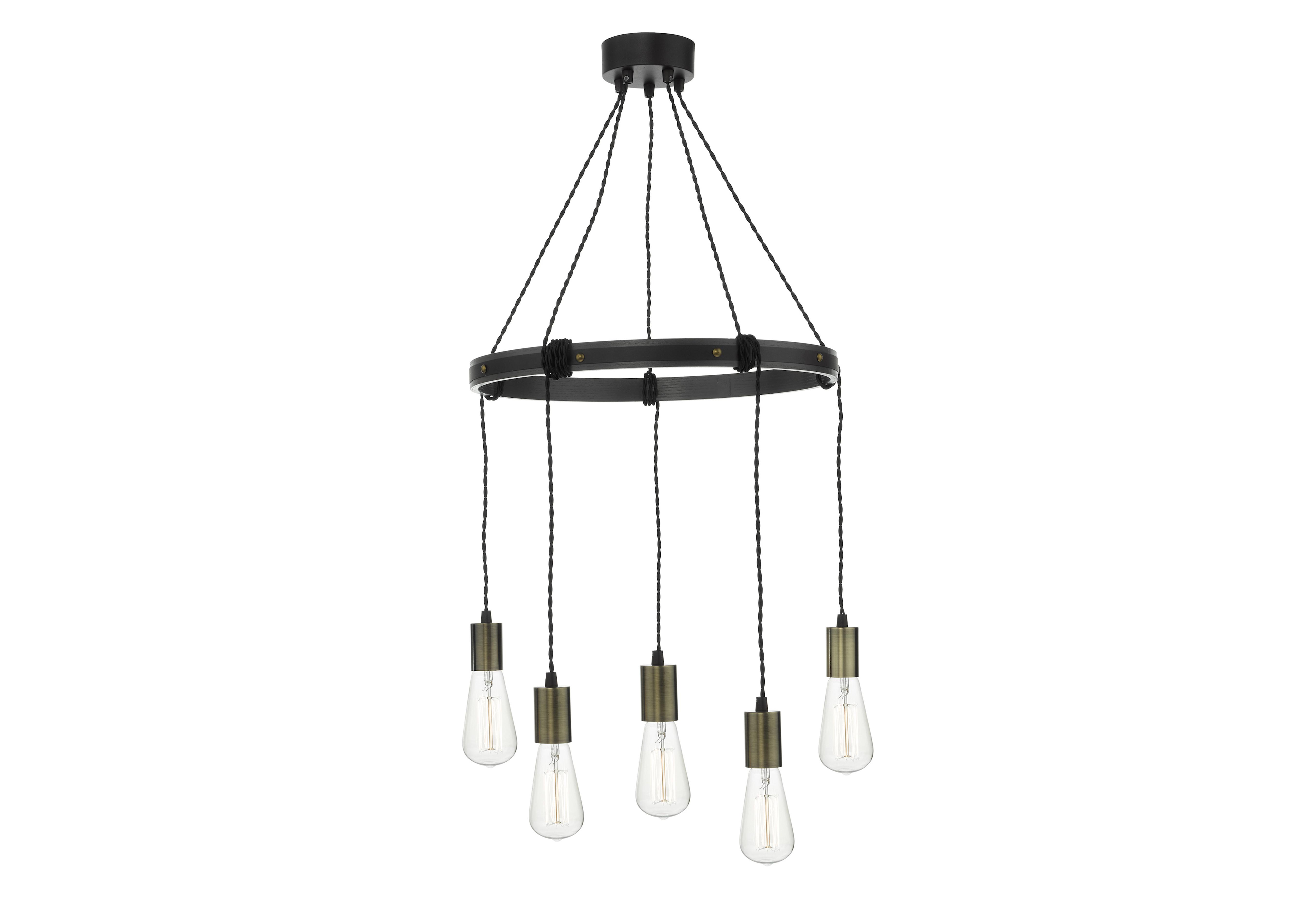 Ivan 5 Light Pendant Ceiling Light in  on Furniture Village