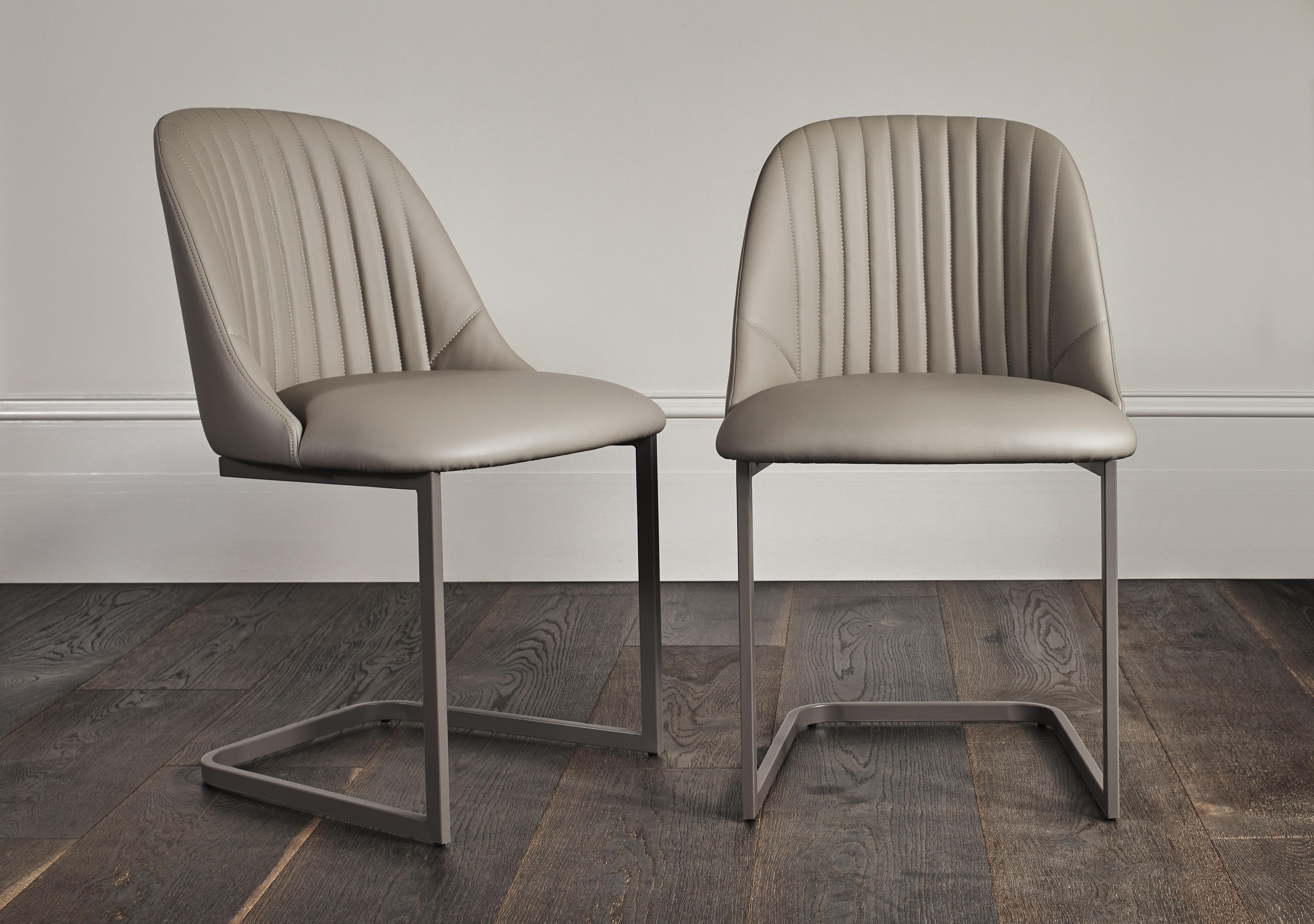 Ivy Pair of Cantilever Dining Chairs in  on Furniture Village