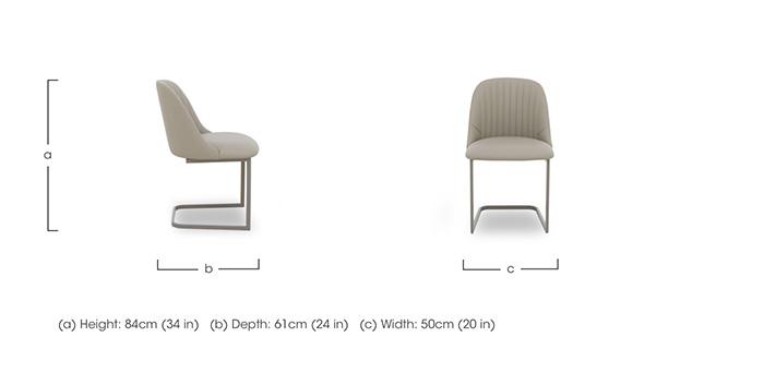 Ivy Set of 4 Cantilever Dining Chairs in  on Furniture Village