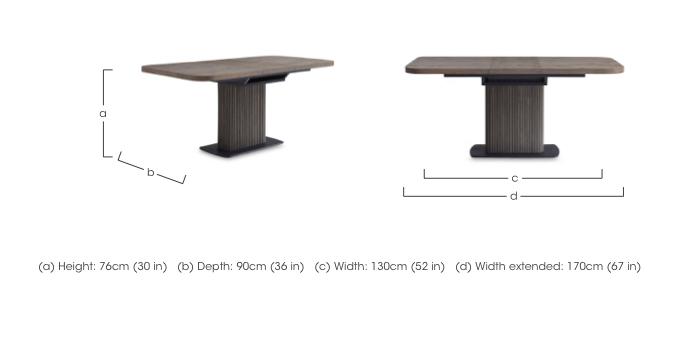 Jai Small Extending Dining Table in  on Furniture Village