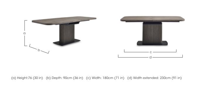 Jai Large Extending Dining Table in  on Furniture Village