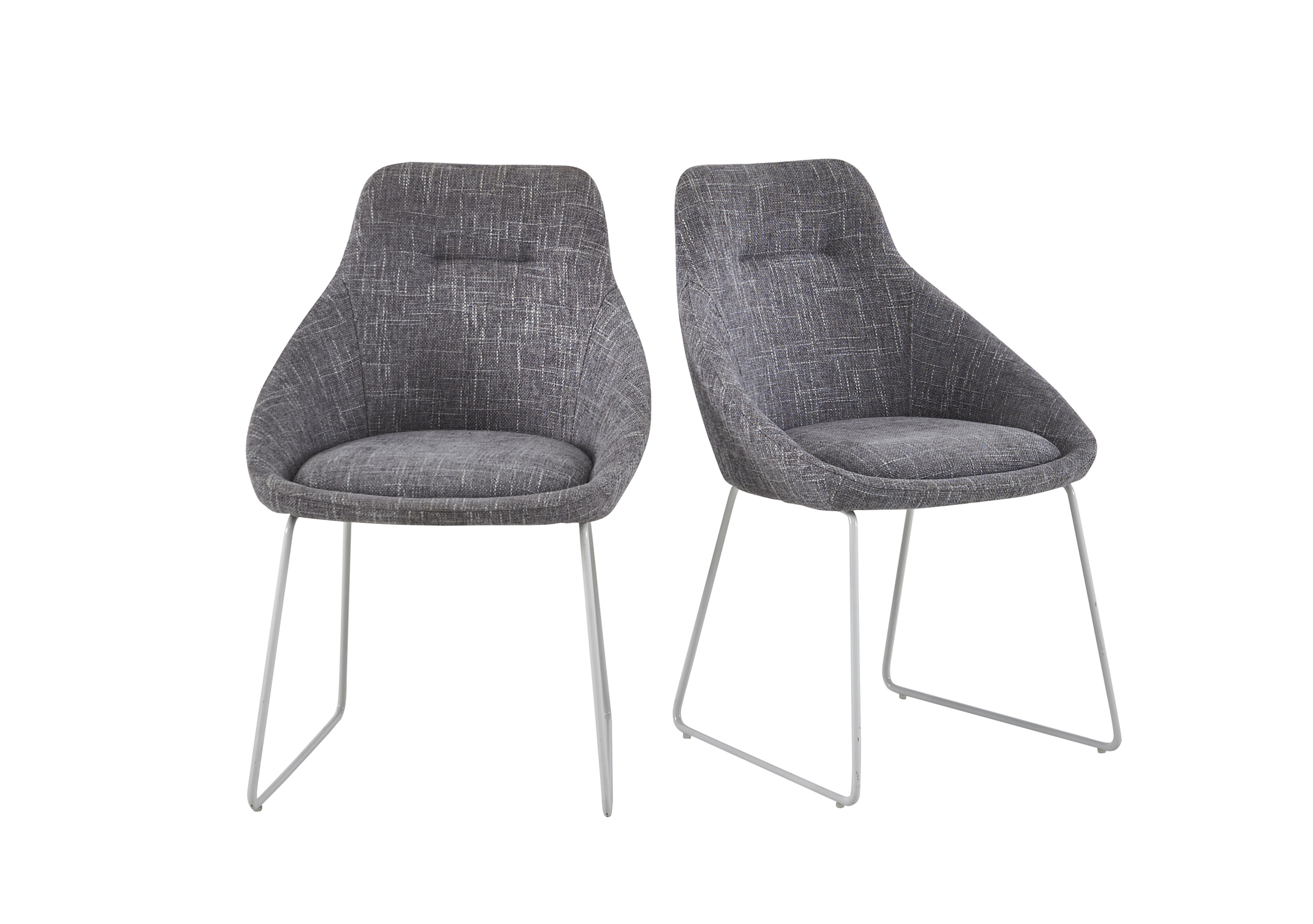 Jakob Pair of Upholstered Dining Chairs in  on Furniture Village