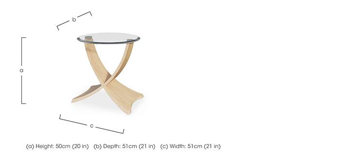 Jane Oak Side Table in  on Furniture Village
