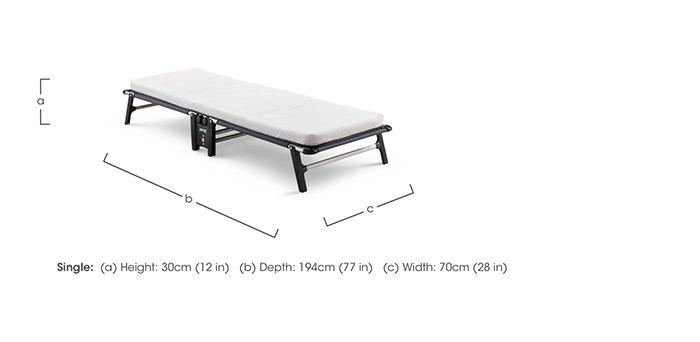 Hideaway Folding Bed with E-Fibre Mattress in  on Furniture Village