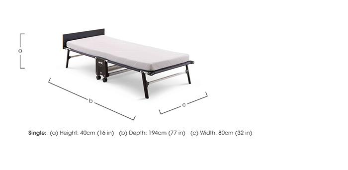 Rollaway Folding Bed with E-Fibre Mattress in  on Furniture Village