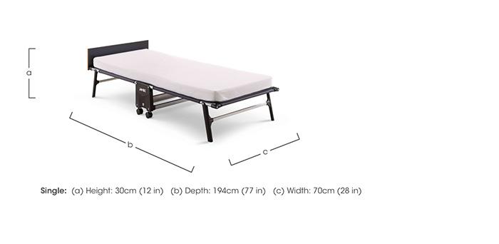 Rollaway Folding Bed with Memory Mattress in  on Furniture Village