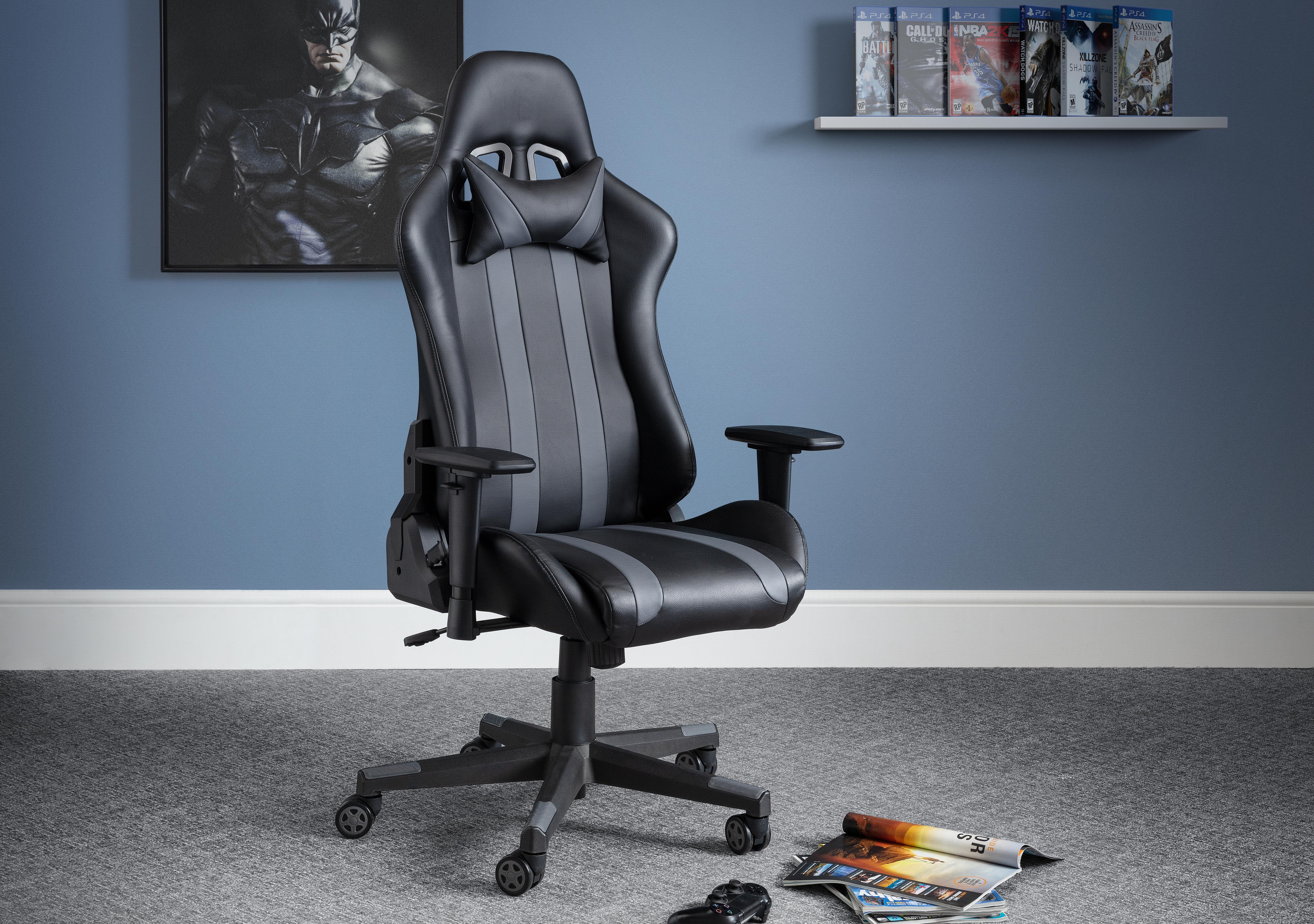 Jett Swivel Gaming Chair in  on Furniture Village