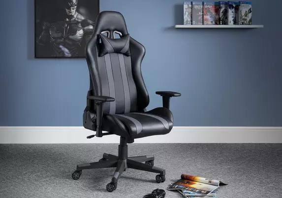 Jett Swivel Gaming Chair Furniture Village