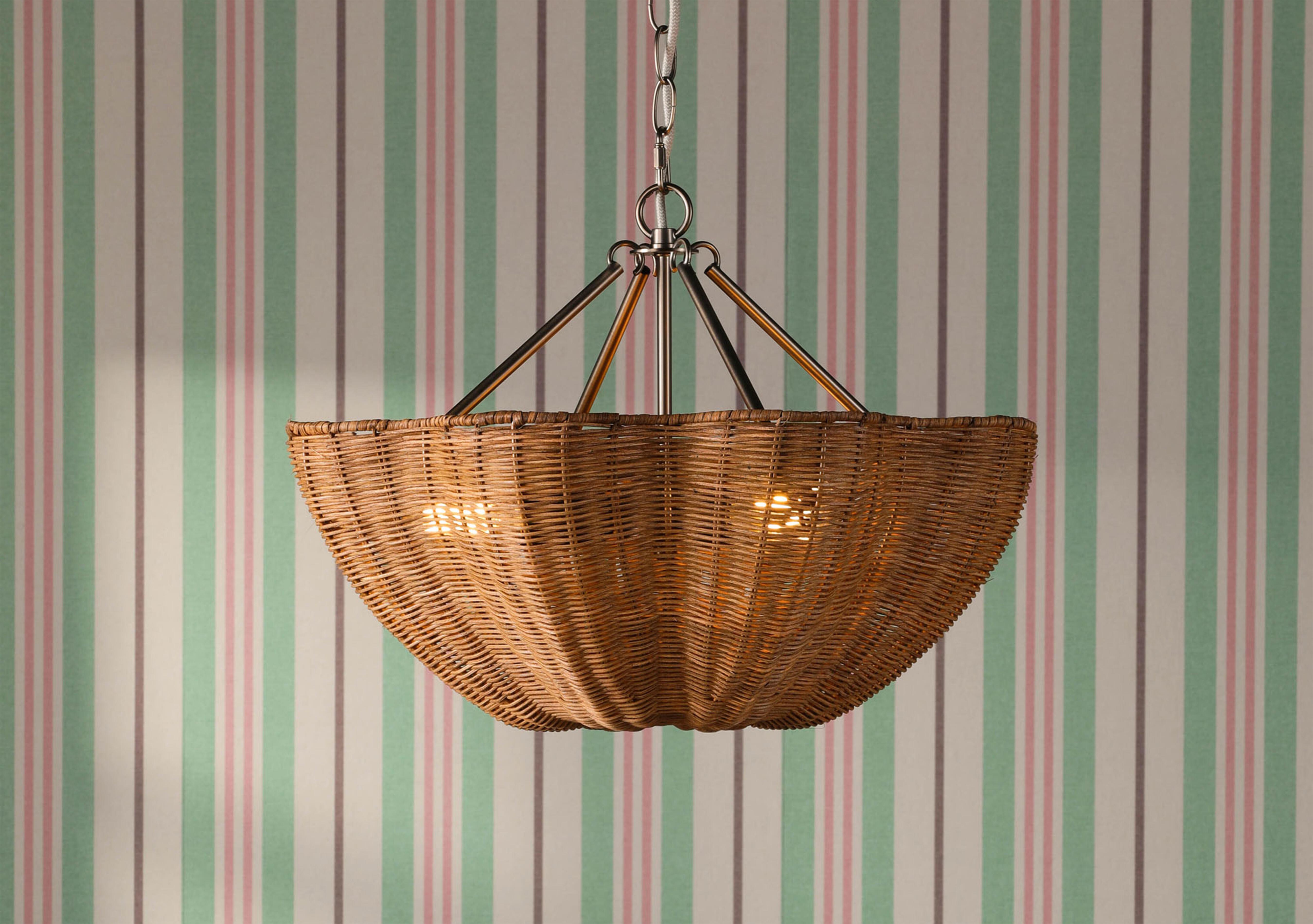 Braywick Rattan 3 Light Ceiling Pendant in  on Furniture Village