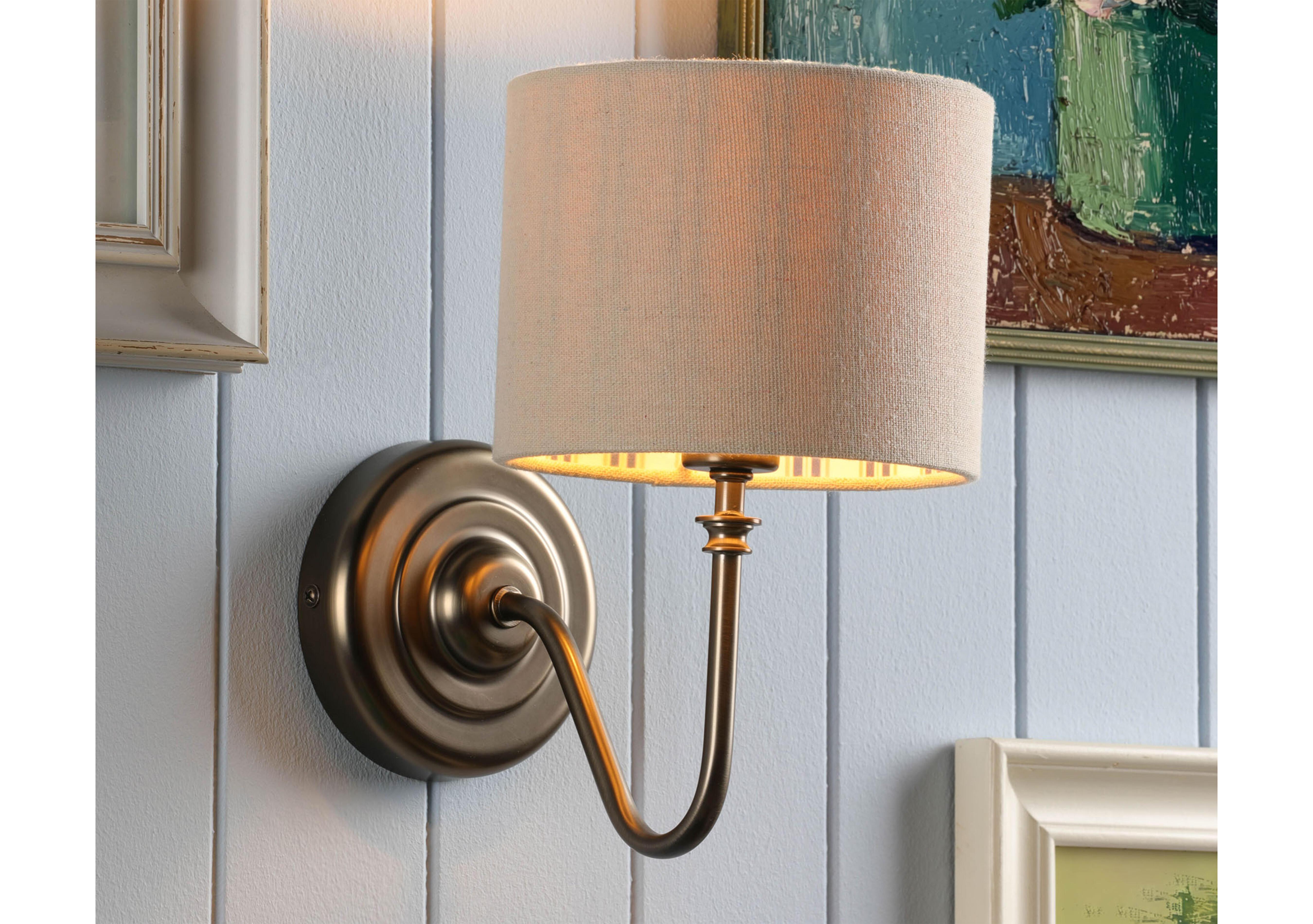 Farley 1 Light Wall Light in  on Furniture Village