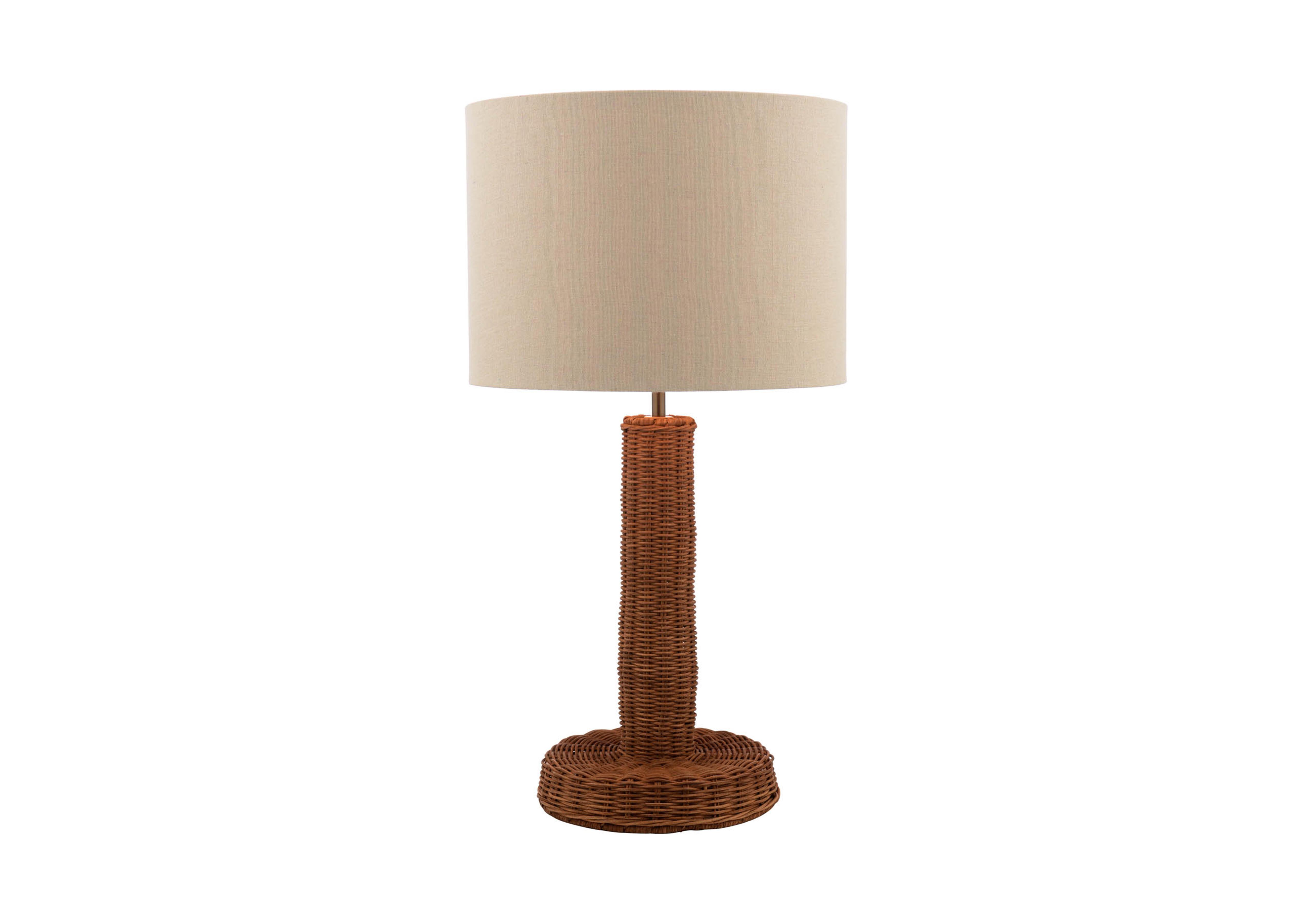 Portree Rattan Table Lamp in  on Furniture Village