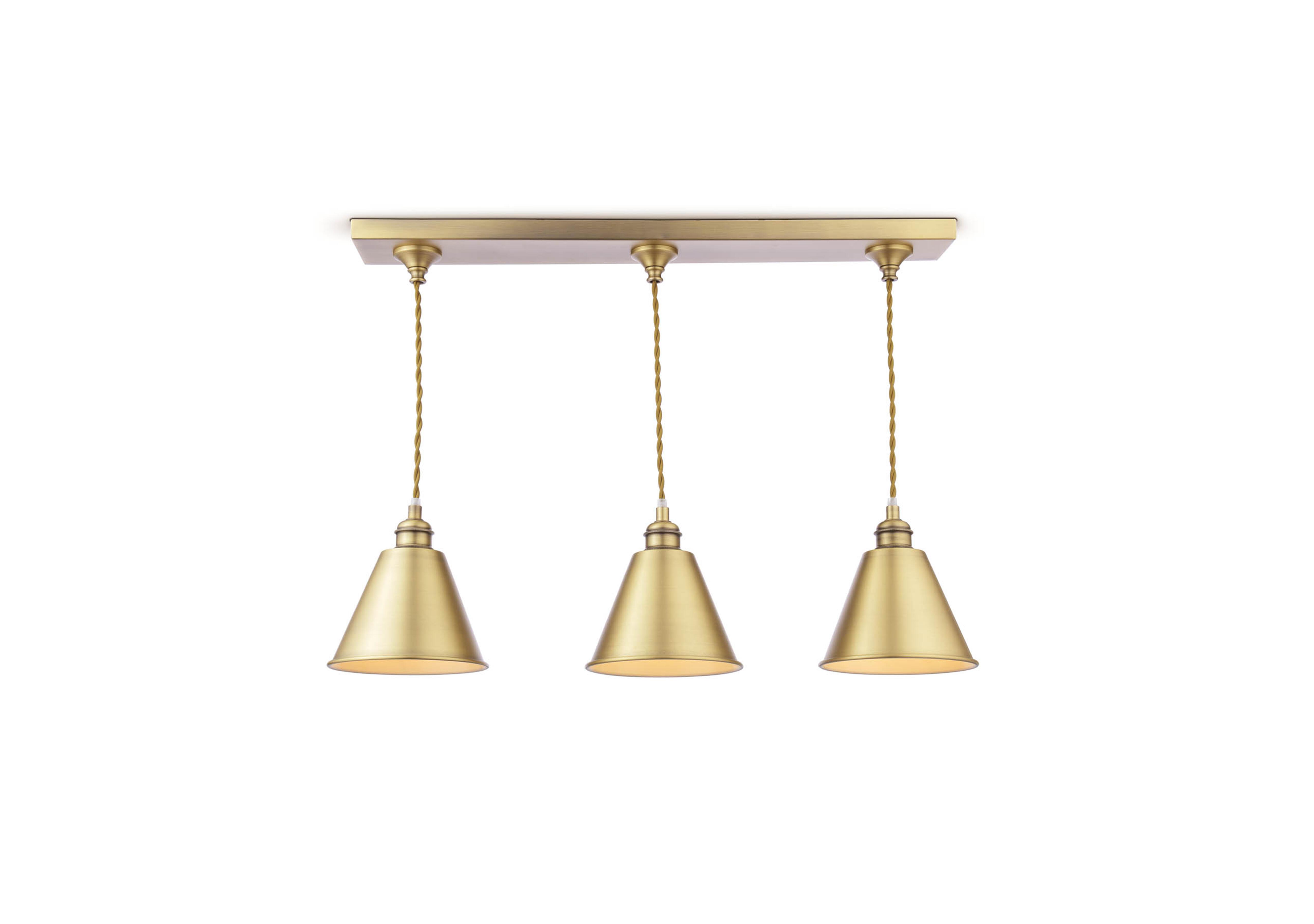 Wollaton 3 Light Bar Ceiling Pendant in  on Furniture Village