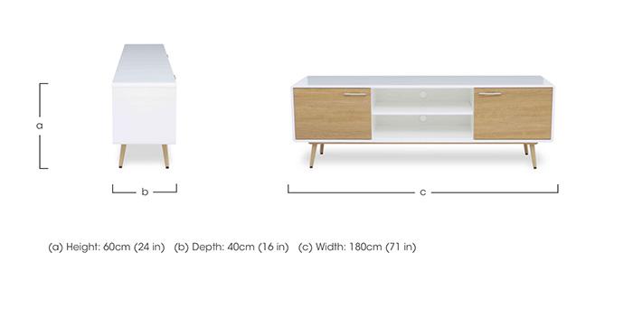 Jonah Large TV Cabinet in  on Furniture Village