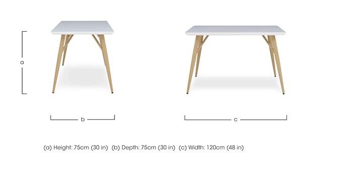 Jonah Fixed Dining Table in  on Furniture Village