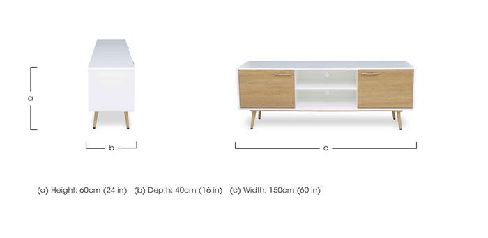Jonah Medium TV Cabinet in  on Furniture Village