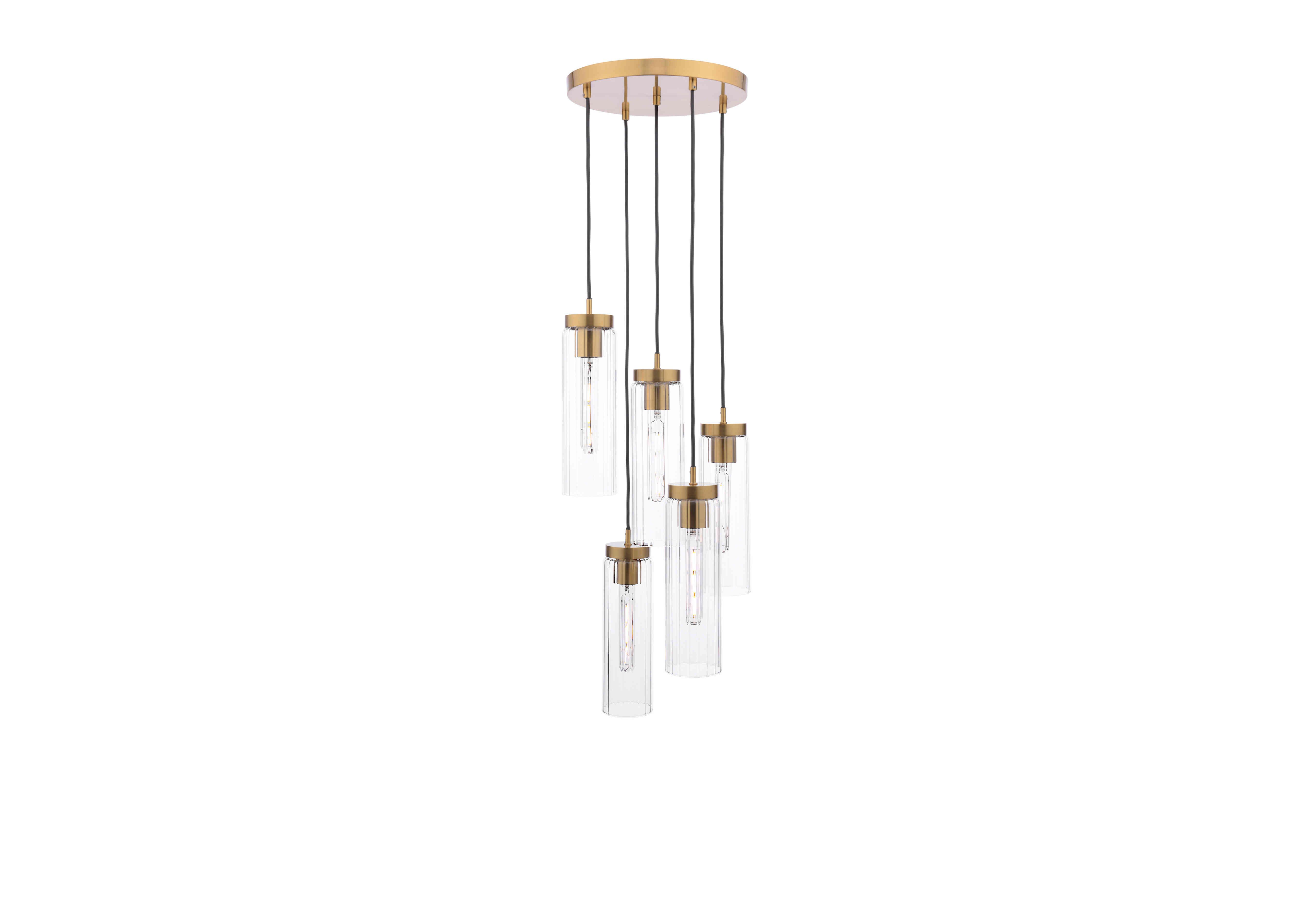 Jordana 5 Light Cluster Light in  on Furniture Village