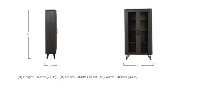Jose 2 Door Display Cabinet in  on Furniture Village