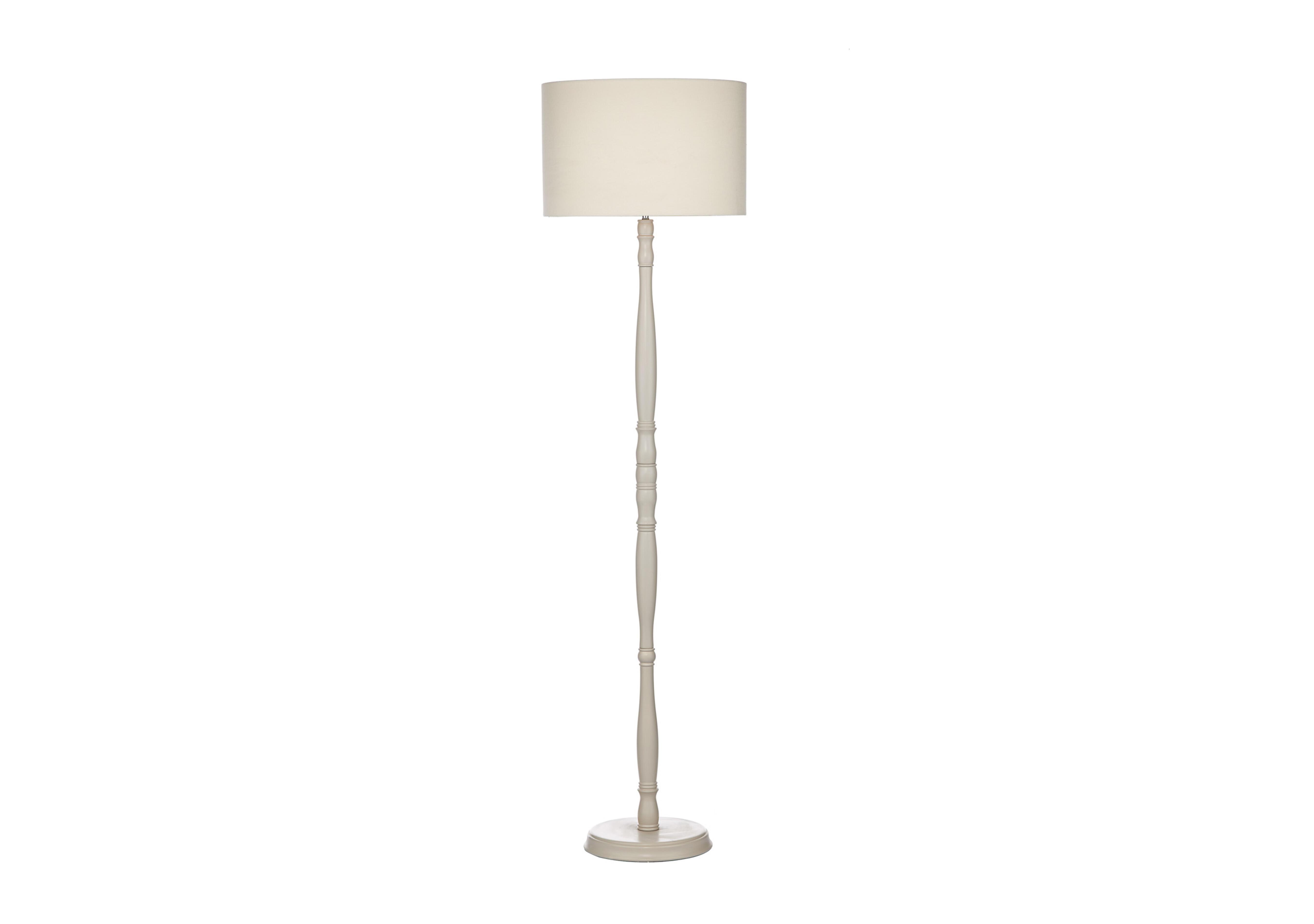 Junia Wood Floor Lamp in  on Furniture Village