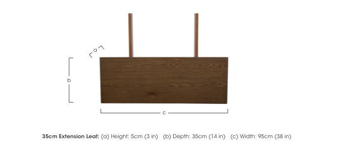 Jupiter 35cm Extension Leaf for Dining Table with Star Base in  on Furniture Village