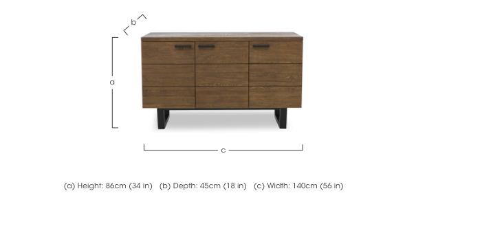 Jupiter 3 Door Sideboard in  on Furniture Village