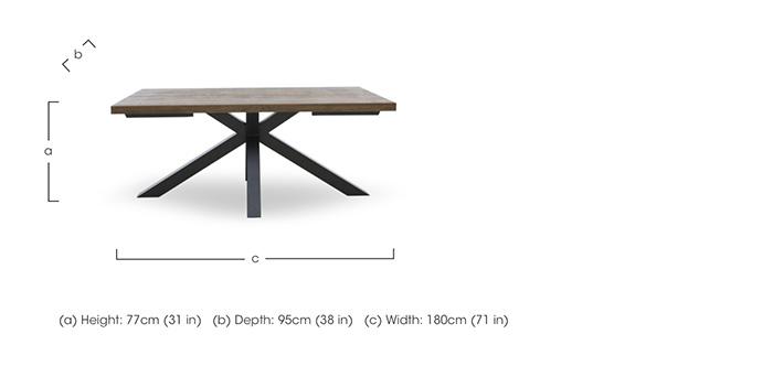 Jupiter Dining Table with Star Base in  on Furniture Village