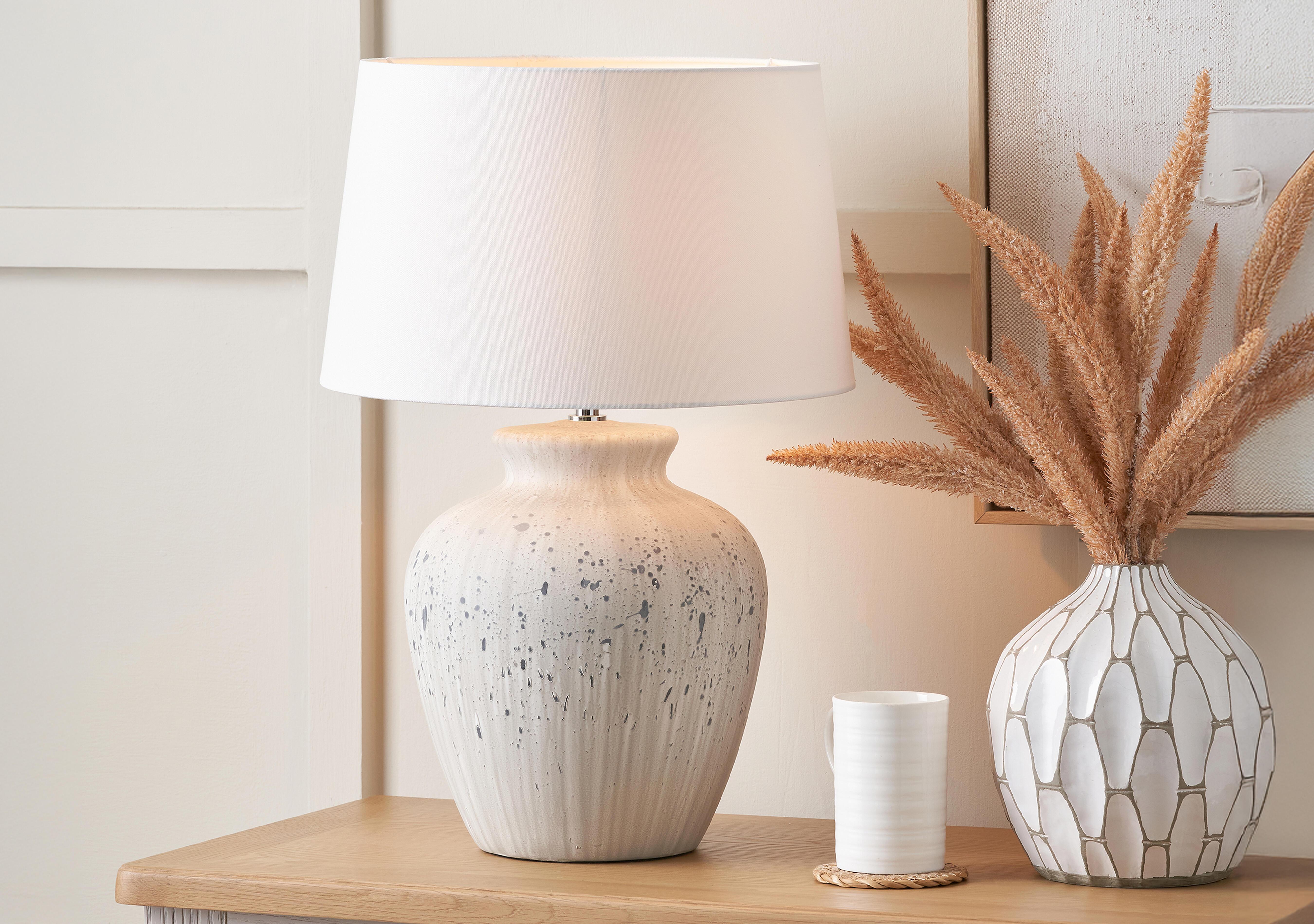 Kalea Ceramic Table Lamp in  on Furniture Village