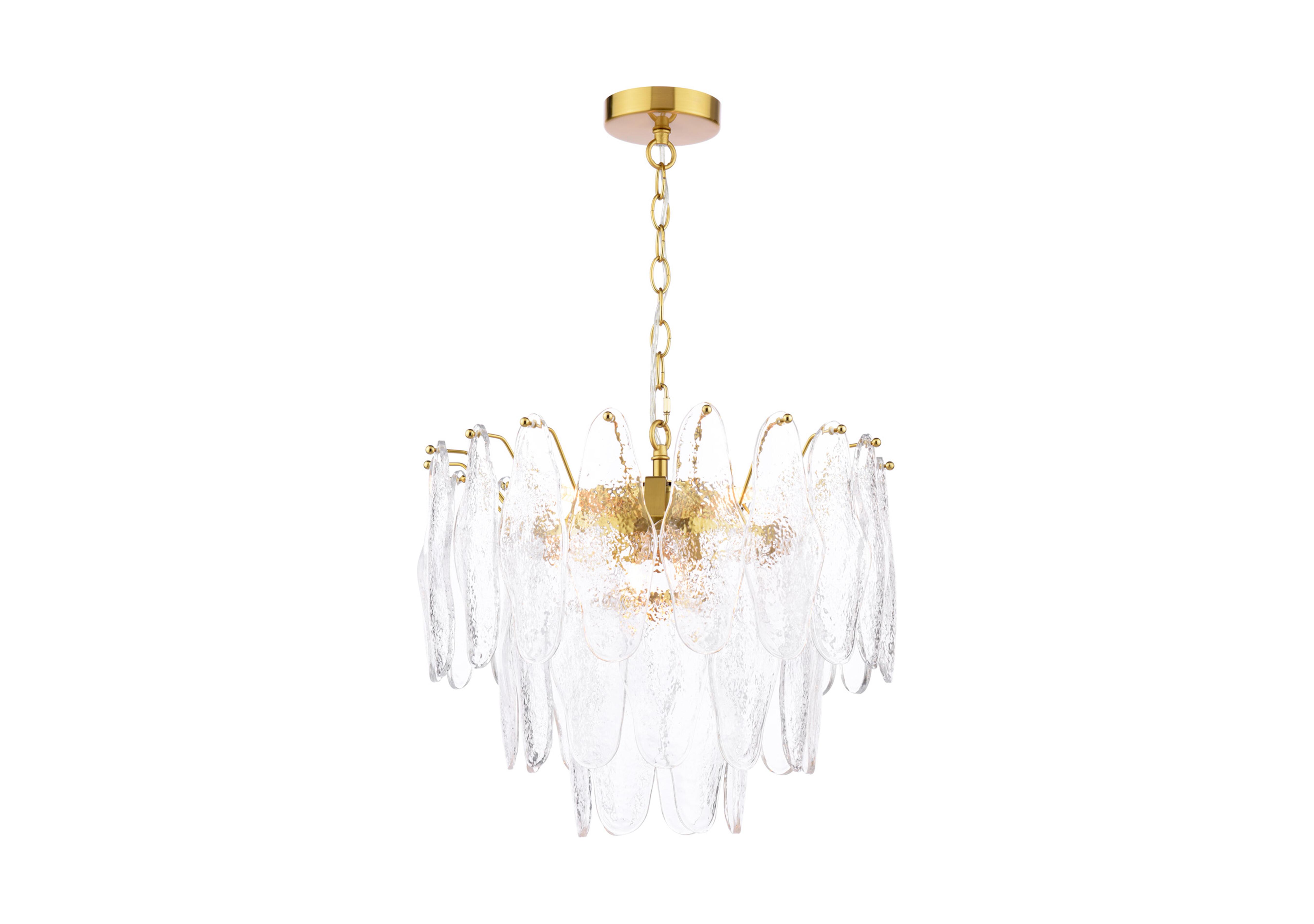 Kenza Glass 6 Light Ceiling Pendant in  on Furniture Village