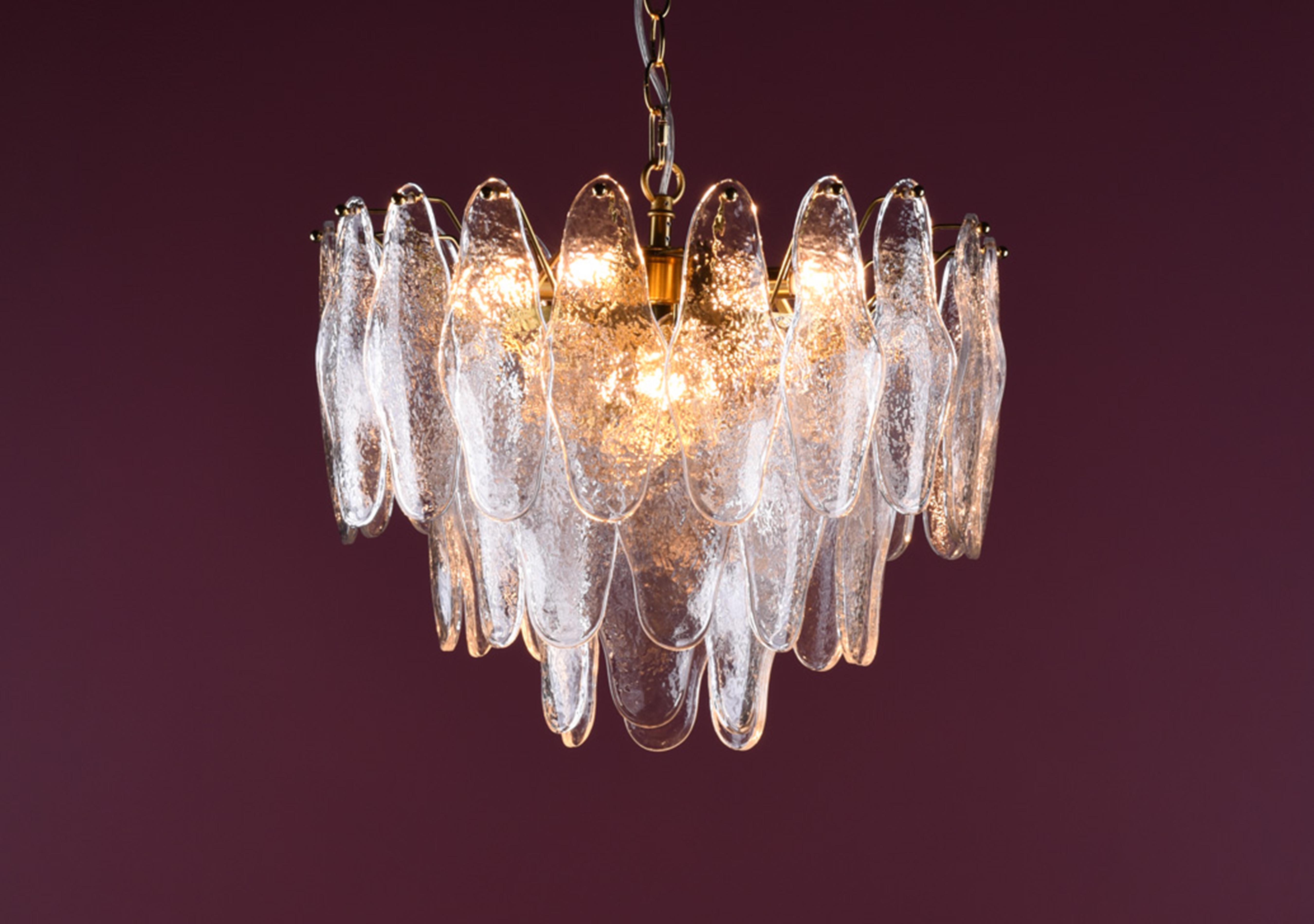 Kenza Glass 6 Light Ceiling Pendant in  on Furniture Village