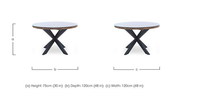 Kiara Round Dining Table in  on Furniture Village