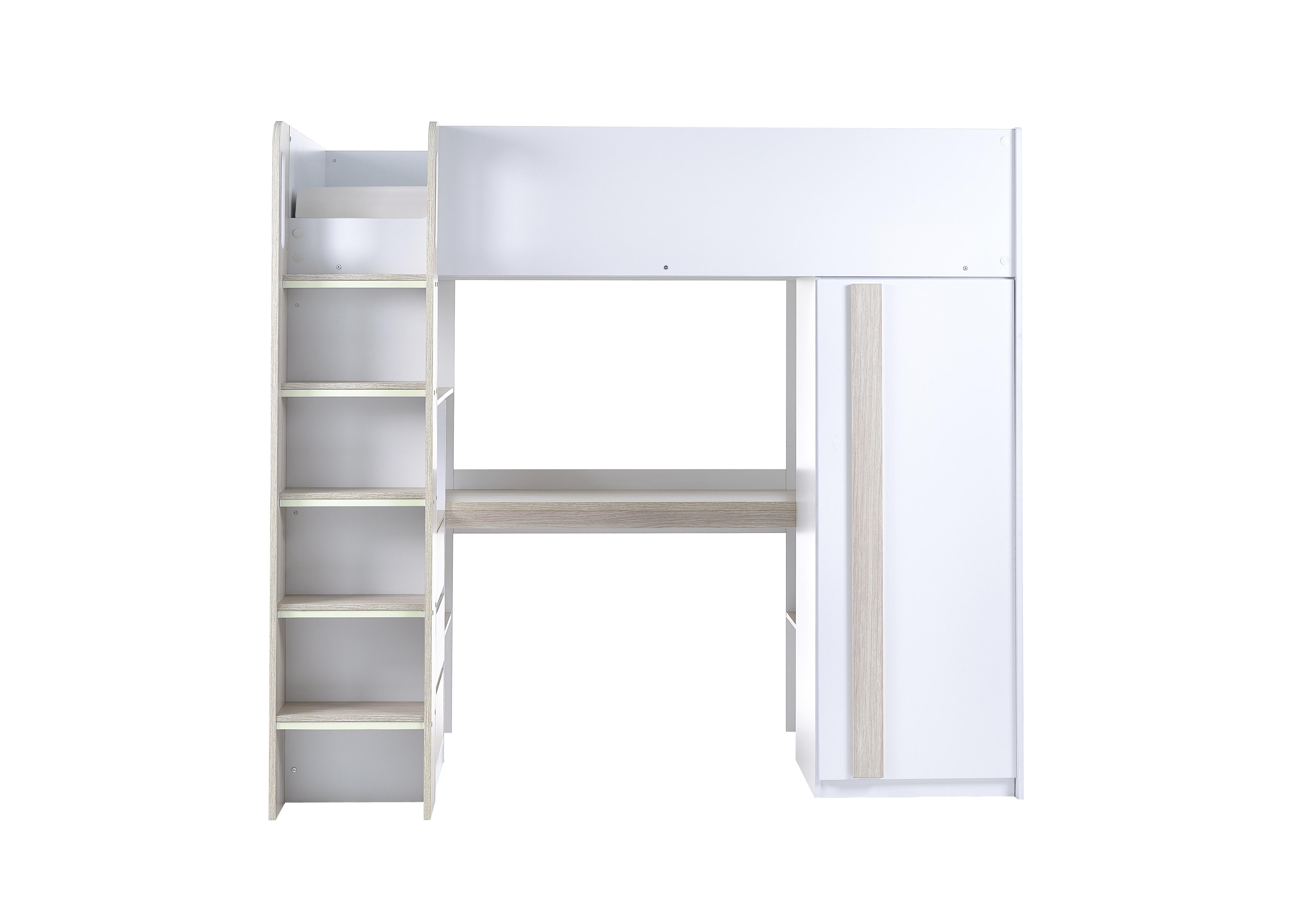 Kristen High Sleeper with Desk and Storage in  on Furniture Village