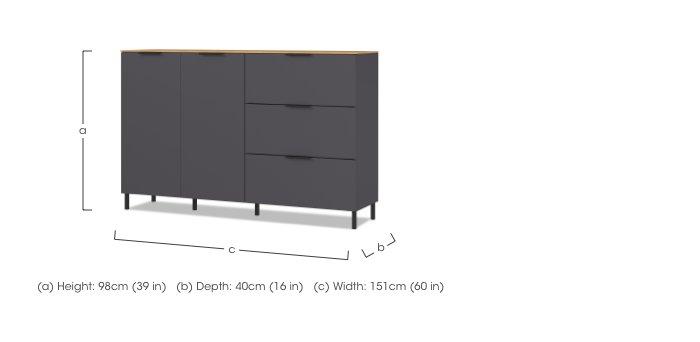 Kit Small Sideboard in  on Furniture Village