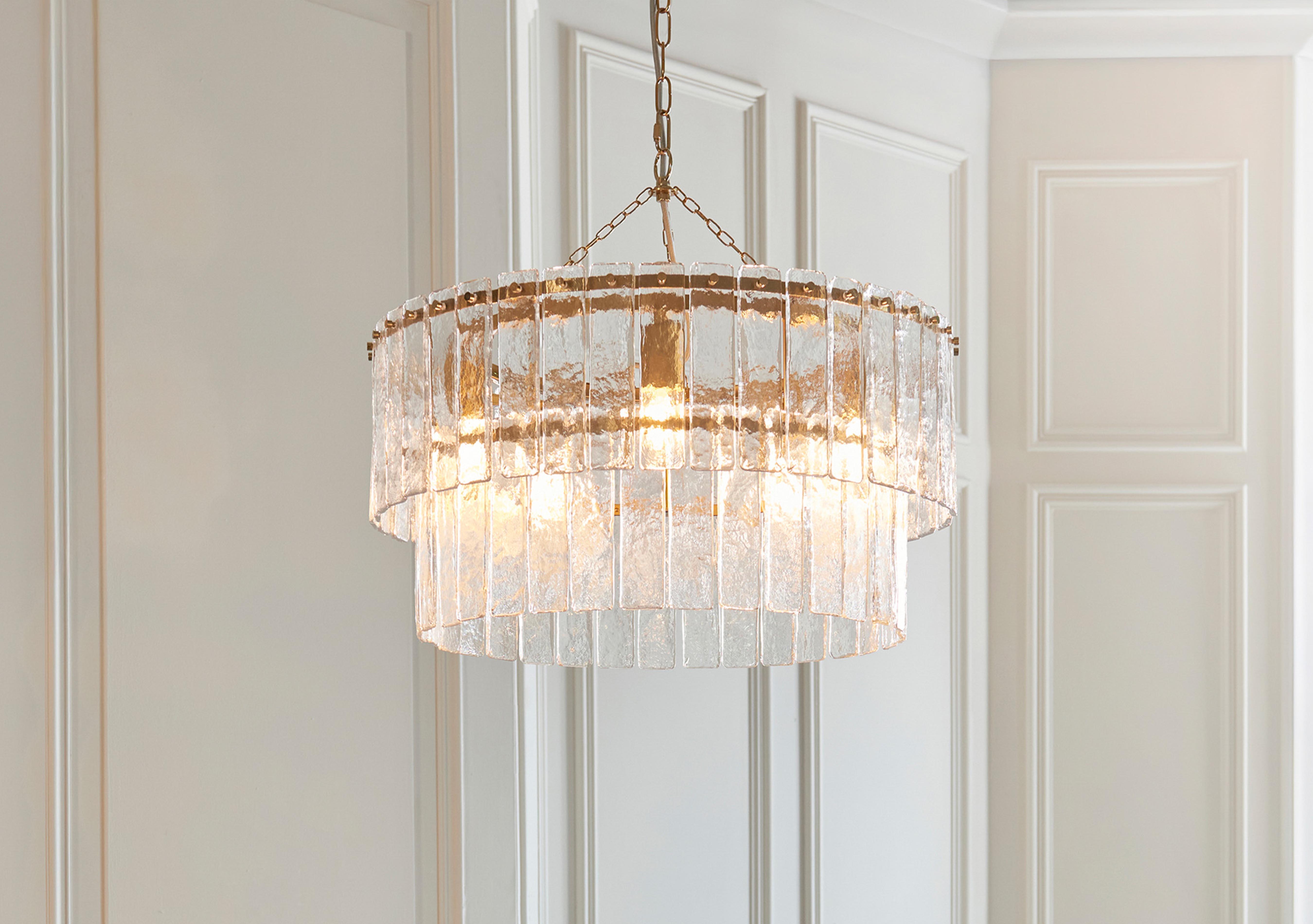 Karine 5 Light Tiered Ceiling Pendant in  on Furniture Village