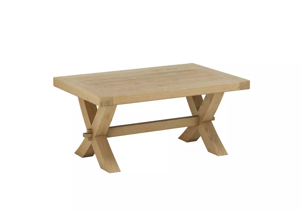 Keating Crossed Leg Coffee Table Furniture Village