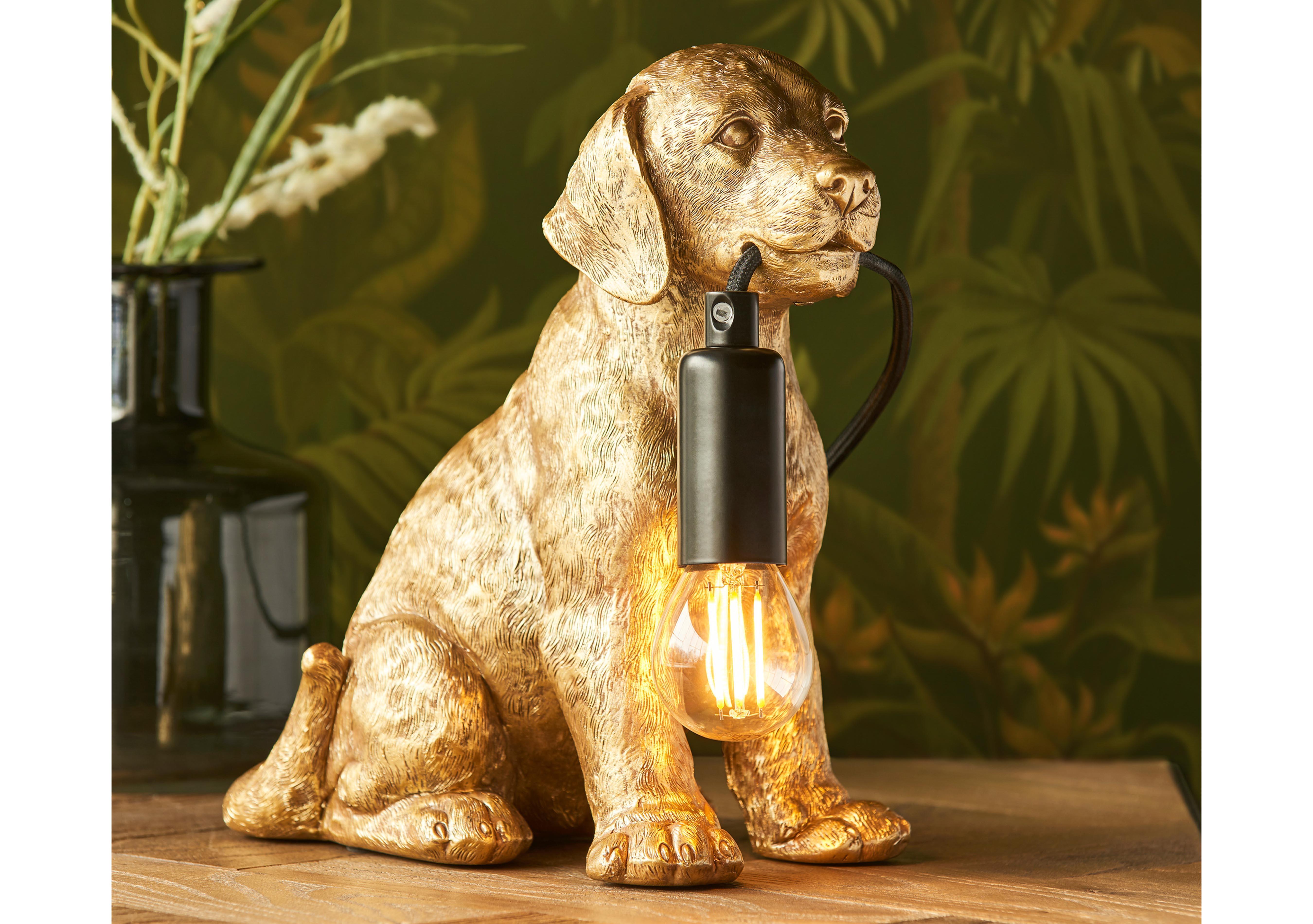 Labrador Puppy Table Lamp in  on Furniture Village