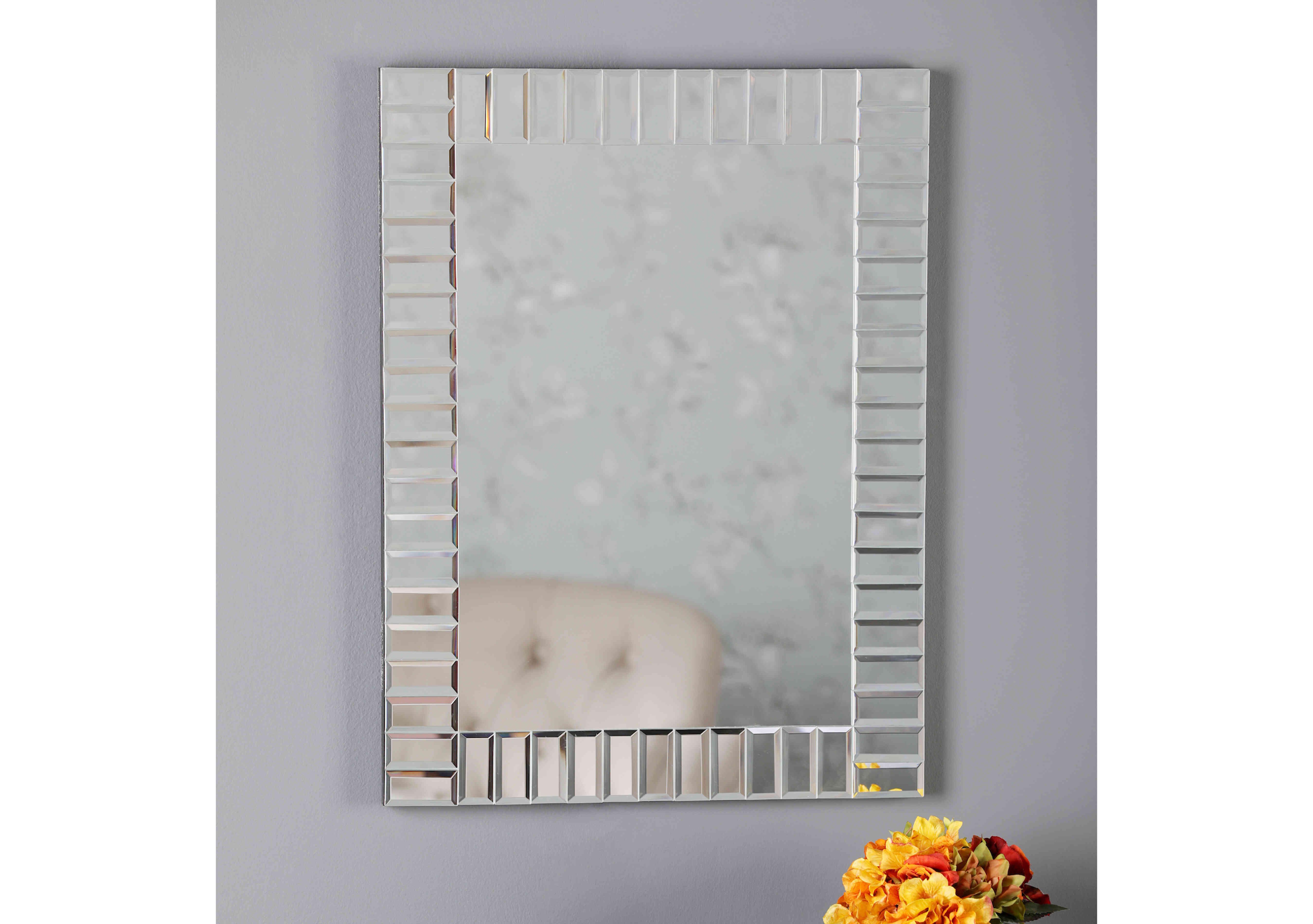 Capri Small Rectangle Mirror in  on Furniture Village