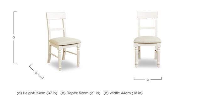 Dorset Pair of Upholstered Dining Chairs in  on Furniture Village