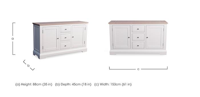 Dorset 2 Door 3 Drawer Sideboard in  on Furniture Village