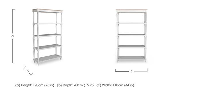 Dorset Open Bookcase in  on Furniture Village