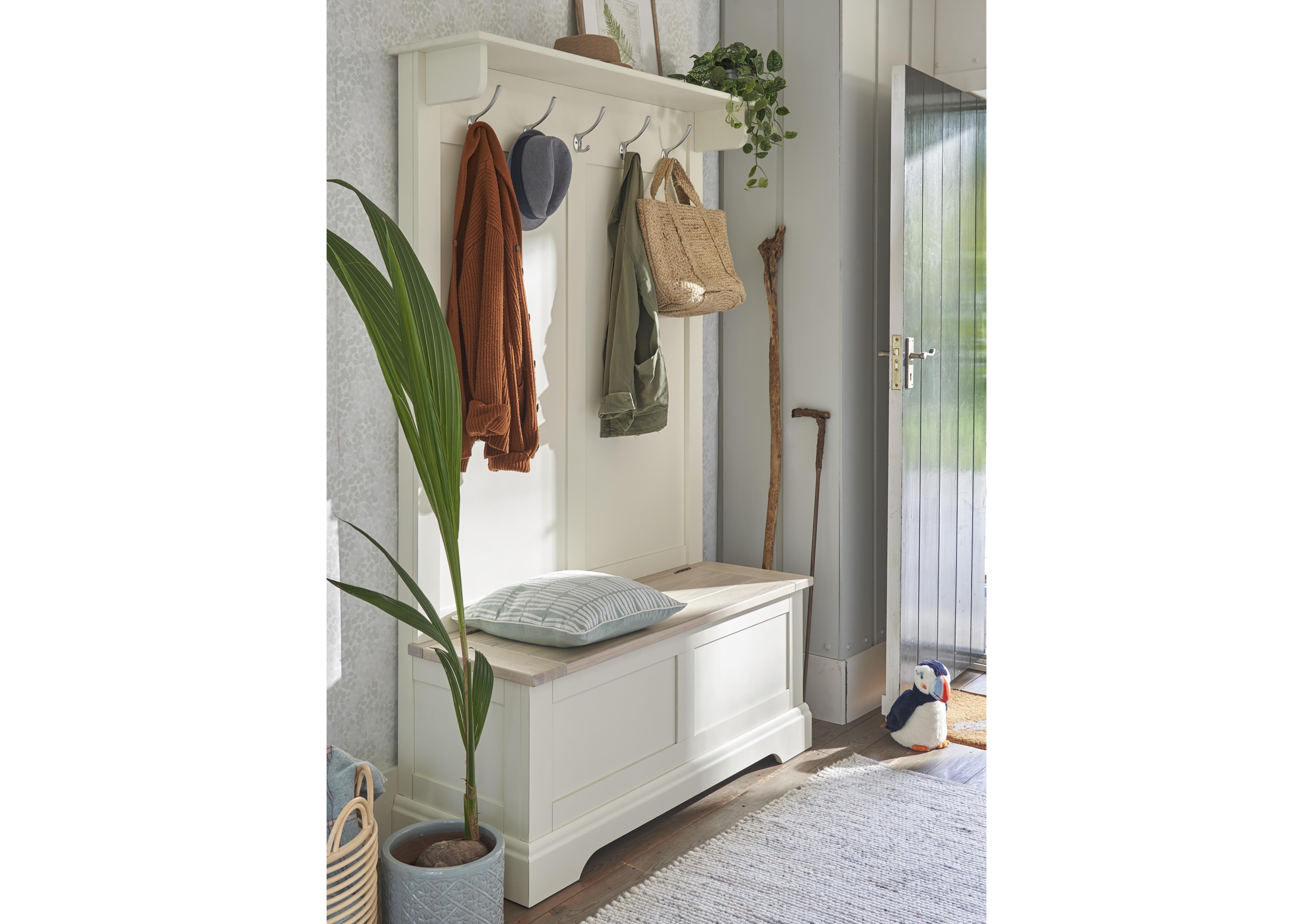Dorset Tall Bench with Coat Rack in  on Furniture Village
