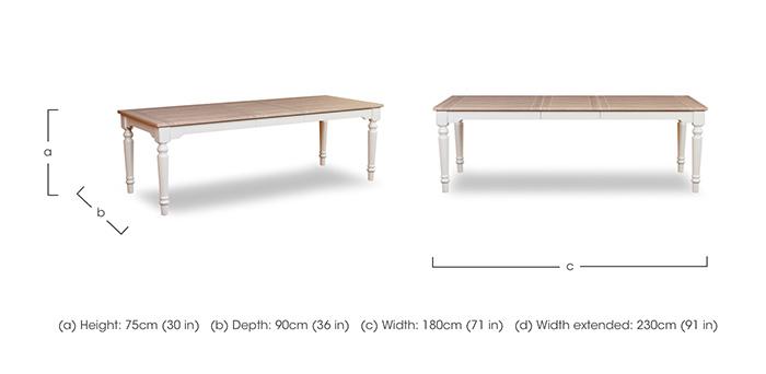 Dorset Extending Dining Table in  on Furniture Village